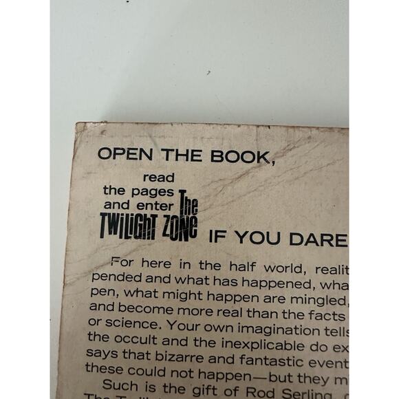 The Twilight Zone, Rod Serling, Short Stories Book, PB Tempo 1970 VTG - Picture 3 of 11